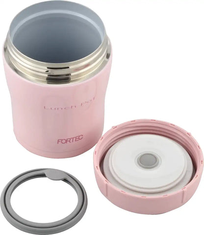 Wahei Freiz Bento Box 300Ml Pink Lunch Pot Japan - Heat&Cold Vacuum Insulation Ceramic Coat Flr-6856