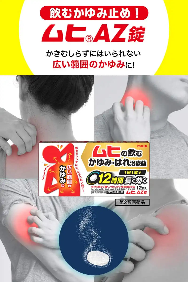 Muhi Az Tablets 12 Tablets By Ikeda Mohando - Japan Self-Medication Tax System