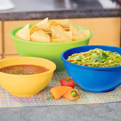 Today Oggi 6-Piece Melamine Mixing Bowl Set Assorted Color From Japan