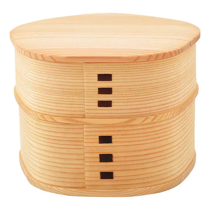 Odate Magewappa Baika Two-Tier Bento Lunch Box