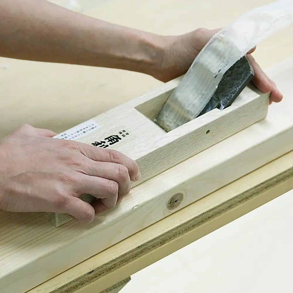 Kakuri Sangyo Double-Edged Plane Pattern White Finish 60Mm Made In Japan