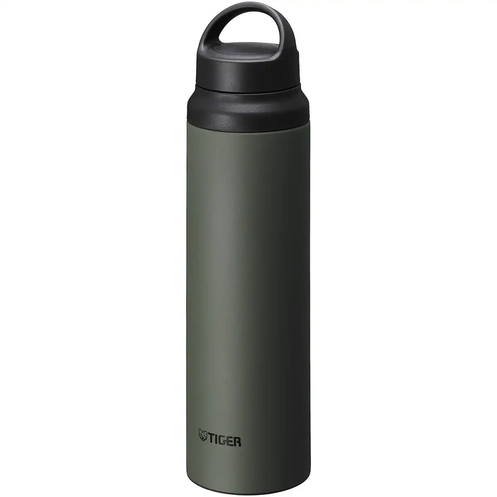 Tiger Lightweight Stainless Steel Vacuum Flask 800ml with Handle Moss Forest Green