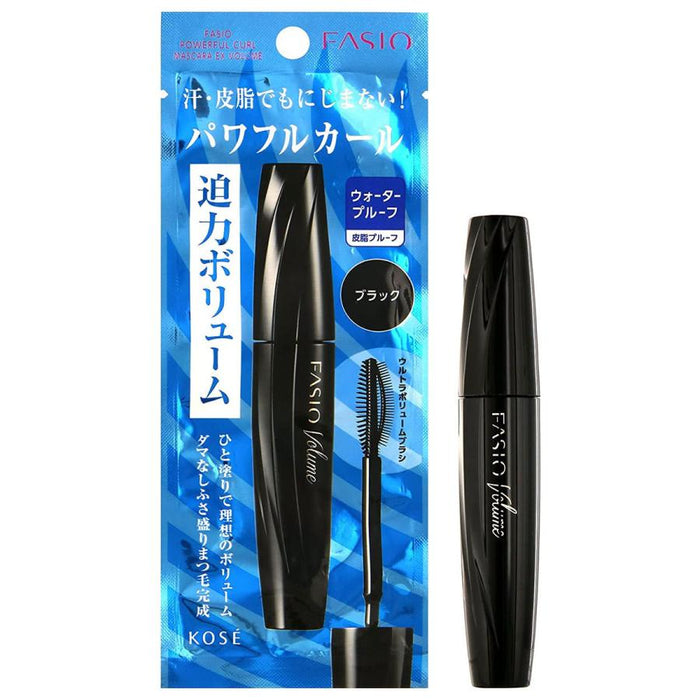 Fasio Powerful Curl Mascara Volume Ex Black BK001 7g by Kose