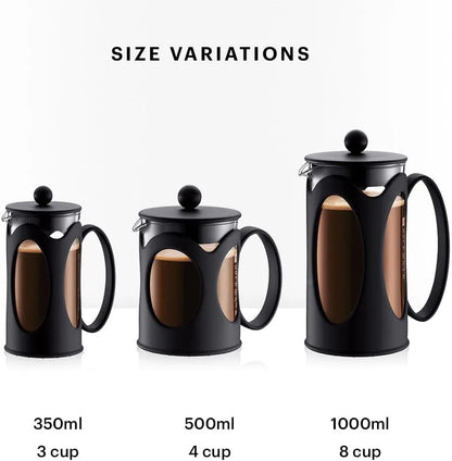 Bodum Kenya French Press Coffee Maker 0.5L Glass Stainless Steel