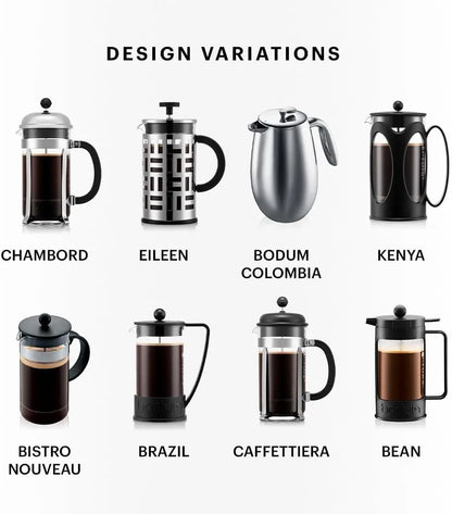 Bodum Kenya French Press Coffee Maker 0.5L Glass Stainless Steel