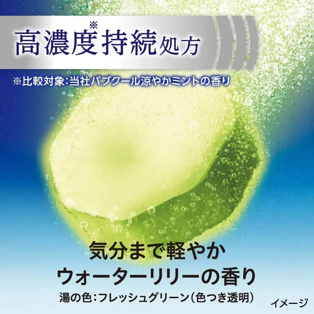 Bub Medicure Cooling Water Lily Scent Carbonated Bath Tablets 6
