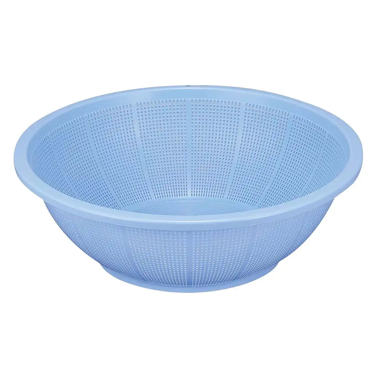 Shinkigosei Plastic Shallow Strainer Blue