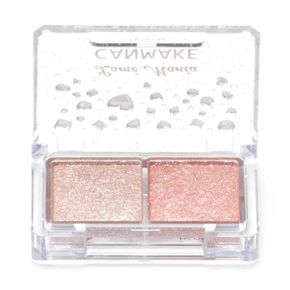 Canmake Glitter Mania 02 Eyeshadow 2.7G - Pastel Pink & Pearl Duo