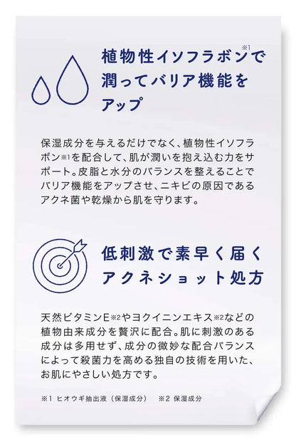 Acnes Lab Spots Cream Acne Care Medicated Moisturizing 7G (170 Uses) + Patch - Japanese Quasi-Drug