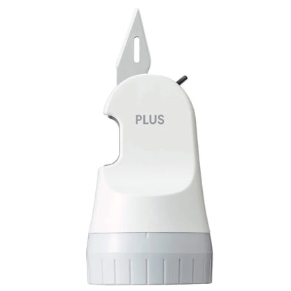 Plus Personal Info Protection Stamp Built-In Cutter Roller Box Opener White [Japan] 40-976 Is-580Cm