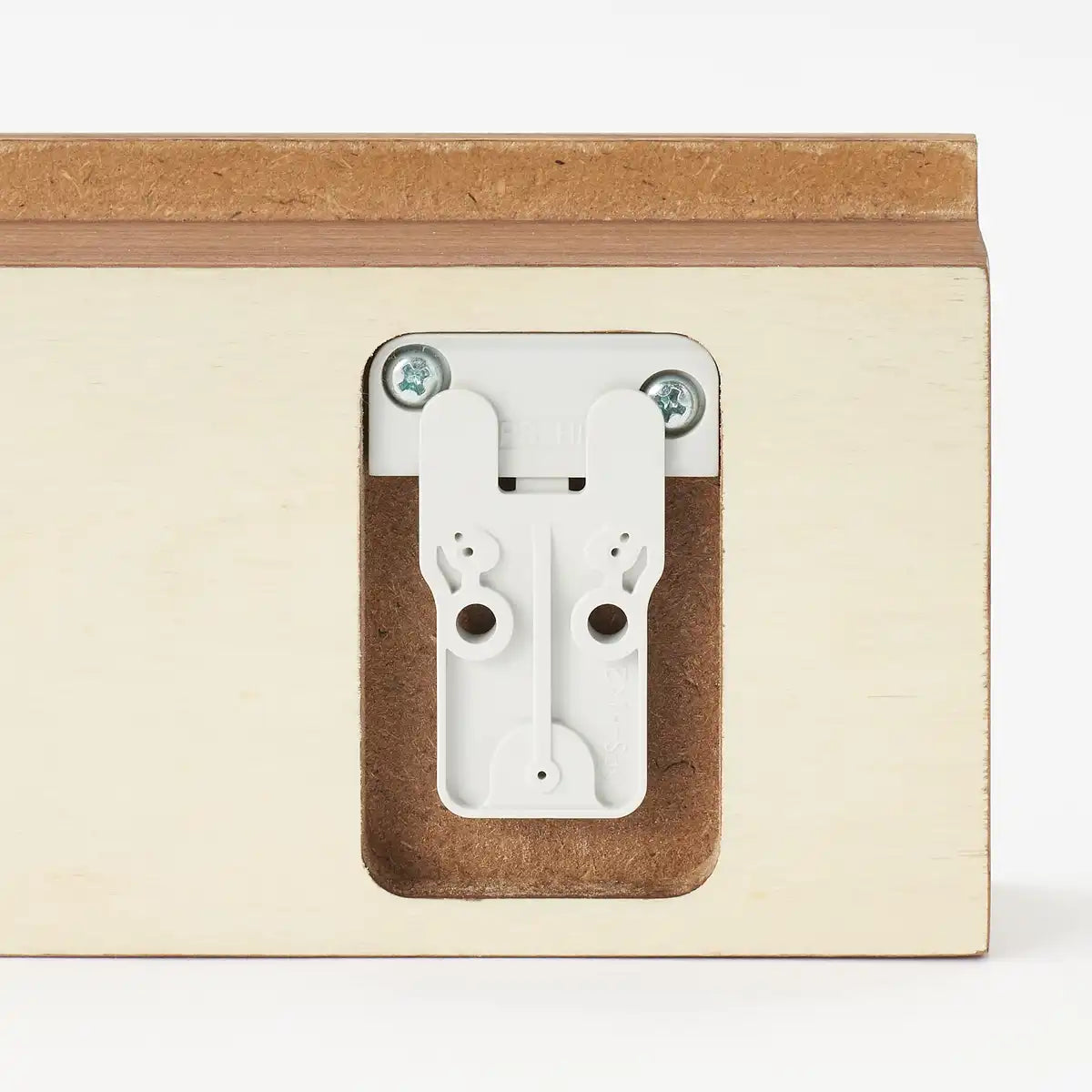 Mujirushi Ryohin Wall-Attached Furniture Walnut 44X4X9Cm - Made In Japan