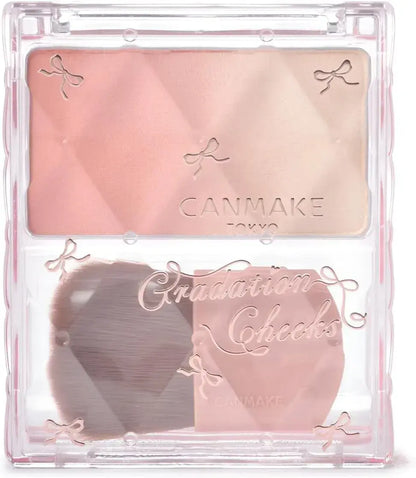 Canmake Gradient Cheeks 02 Momo Milk Tea 3D Glossy Blush