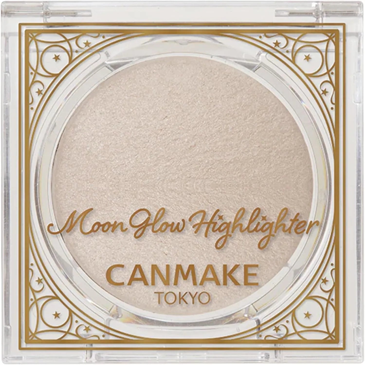 Canmake Moonglow Baked Highlighter Elegant Gloss - 01 Moonglow White
 - 4901008314433