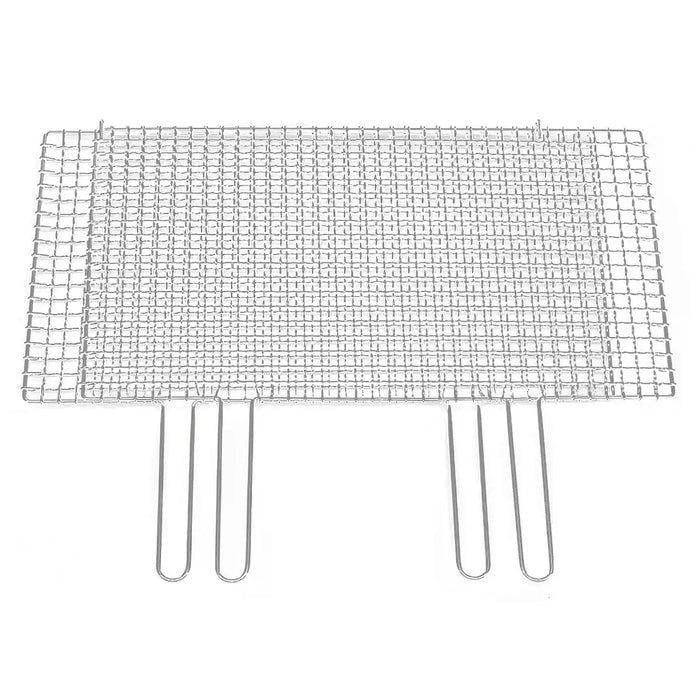 Ebm Stainless Steel Barbecue Grill Mesh Double Handle Sandwiched Type