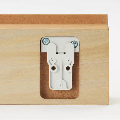 Mujirushi Ryohin Wall-Mountable Furniture Oak Wood 88Cm X 4Cm X 9Cm | Made In Japan