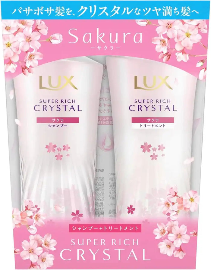 Lux Hair Crystal Sakura Shampoo Conditioner Pump Set 15oz