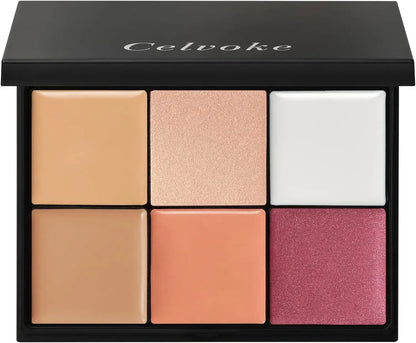 Celvoke Seamless Face Palette Concealer for Acne Scar and Pore Care