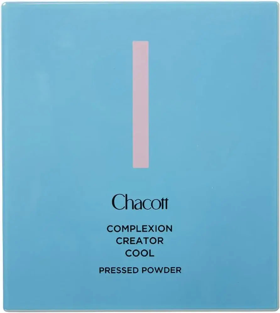Chacott Cooling Pressed Powder Clear Blue Matte with Puff