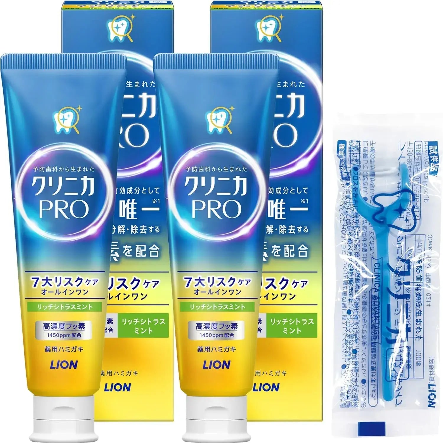 Clinica PRO Plus Periodontal Barrier Toothpaste Floss - 2 Pc Citrus Mint - 8100000030068