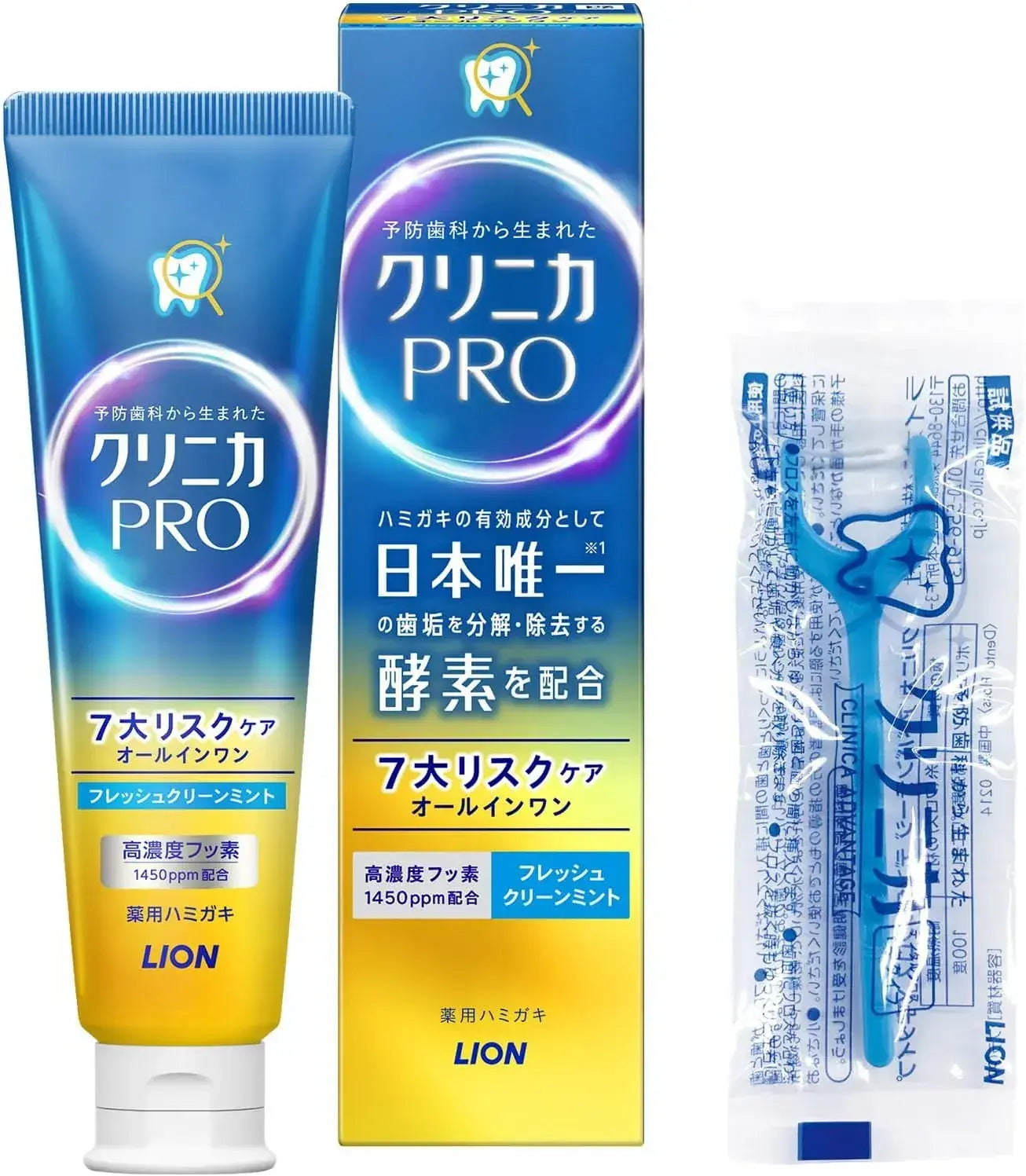 Clinica PRO Plus Periodontal Barrier Toothpaste Floss - 95g Fresh Clean Mint + Floss - 8100000030013