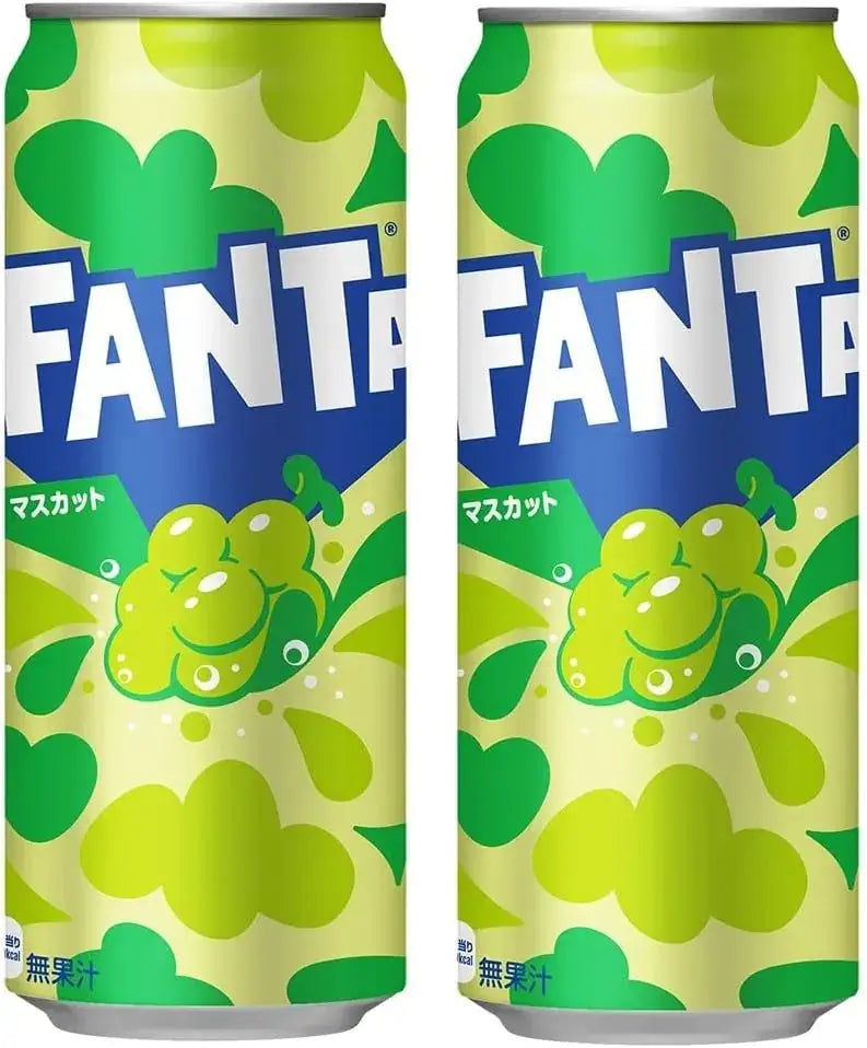 Coca-Cola Fanta Muscat Grape Soda 500ml Can Pack of 24