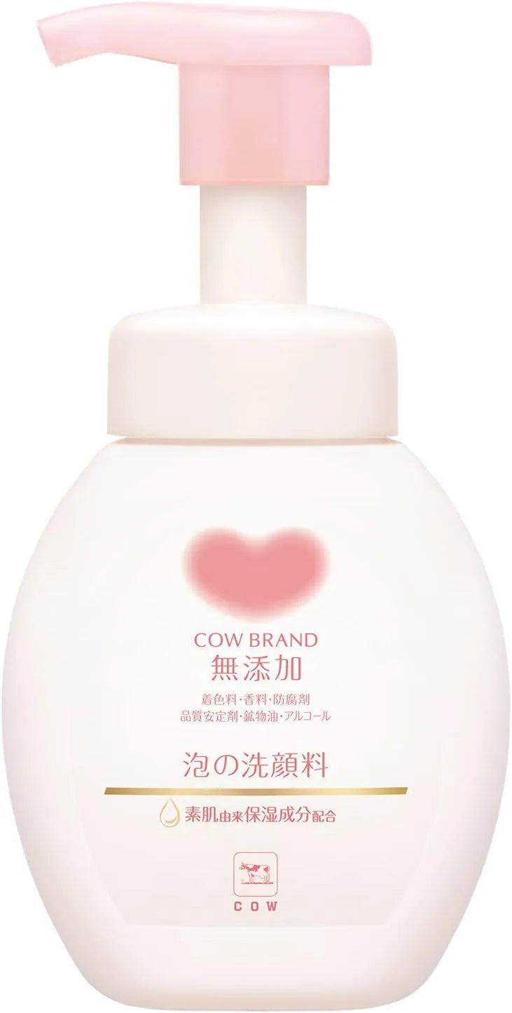 Cow Brand Additive-Free No Additive Foaming Face Wash with Pump