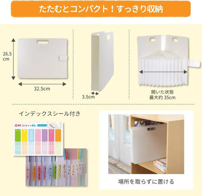 Cray-Pas Sakura Crepas Document Print Storage Case Komagame File A4