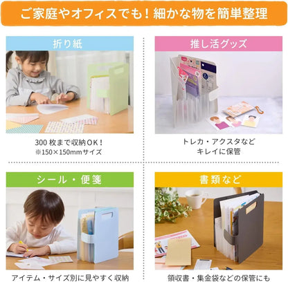 Cray-Pas Sakura Crepas Origami Seal Storage Case Pastel Green