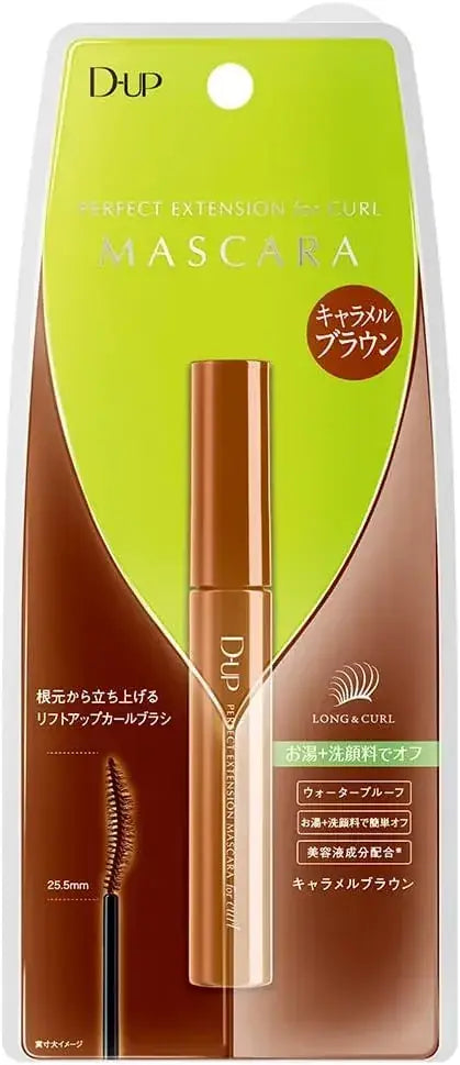 D-UP Perfect Extension Mascara Curl Caramel Brown 1 Piece