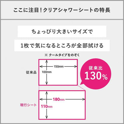 Ag Deo 24 Clear Shower Sheet Fresh Savon 30 Sheets for Odor Control