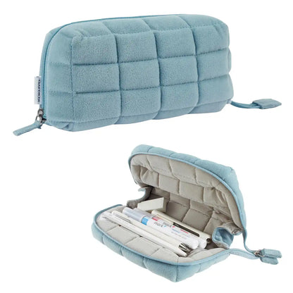 Kokuyo Mokoko Blue Pencil Case - Stylish & Cute Model F-Vbf290B