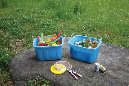 Sanko Plastic King Tab Square 36L Blue 505551 - Made In Japan