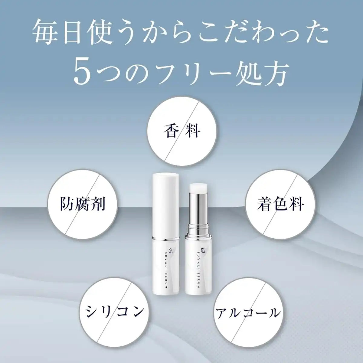 Isehan Lab Suyari Unscented Moisturizing Lip Serum Stick 0.1 oz by ISEHAN Lab