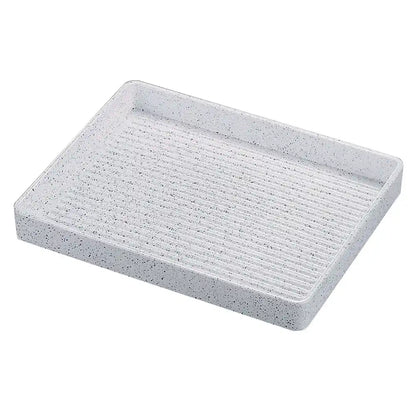 Fukui Craft Rectangular Meat Plate 26cm - Silver