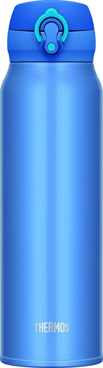 Thermos 0.75L Vacuum Insulated Water Bottle Japan Jnl-752 Mtb One Touch Open Type Metallic Blue