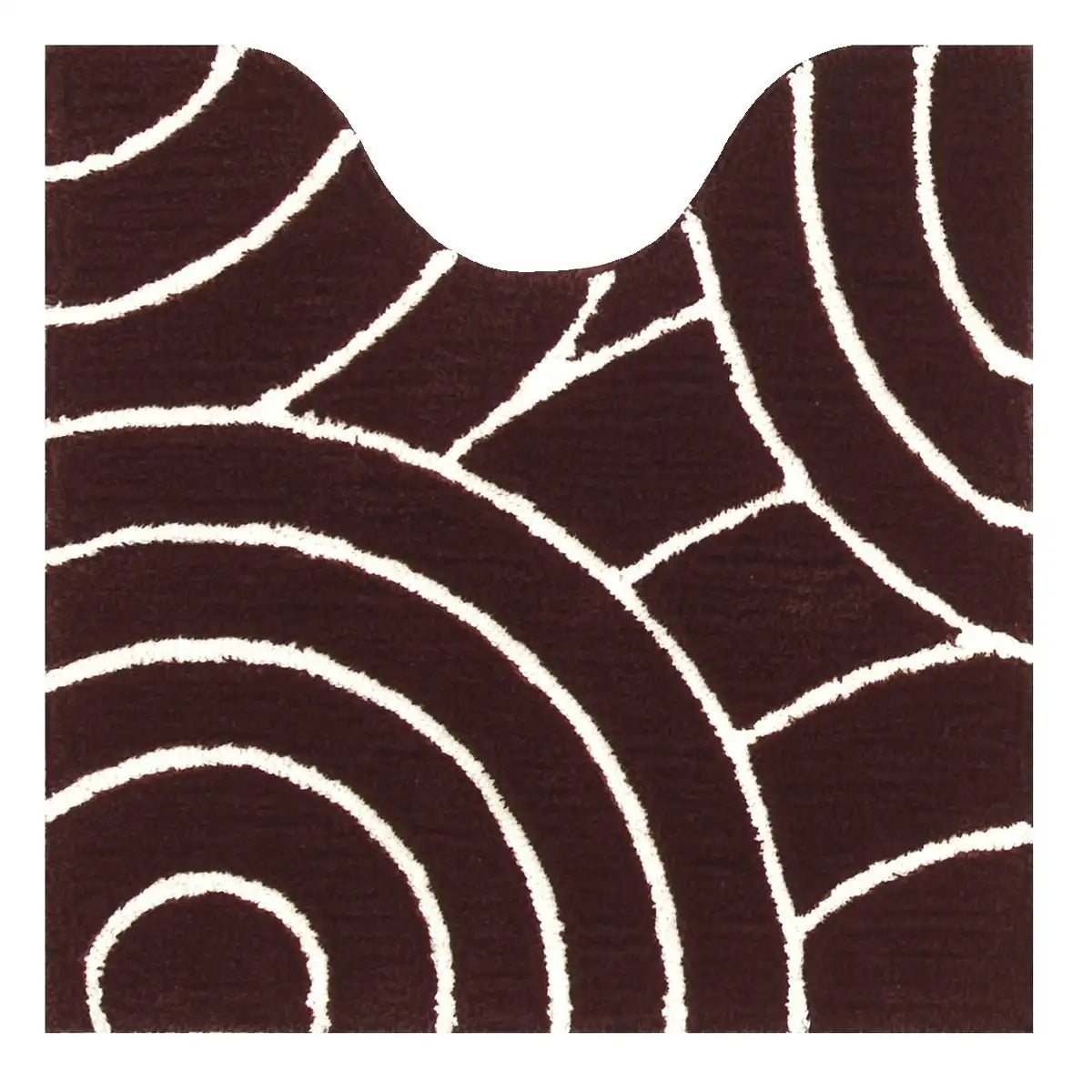Senko M+Home Japan Bronx Toilet Mat Brown 60X60Cm Antibacterial Deodorant 20703