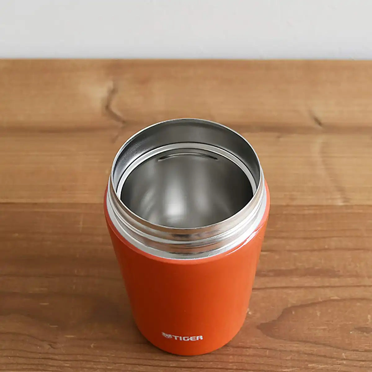 Tiger Thermos Vacuum Insulated Soup Jar 380Ml Japan Thermal Lunch Box Wide Mouth Round Bottom Chili Red Mcl-B038-Rc