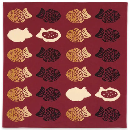 The Countryside Kenema Handkerchief Taiyaki Japanese Traditional Cloth