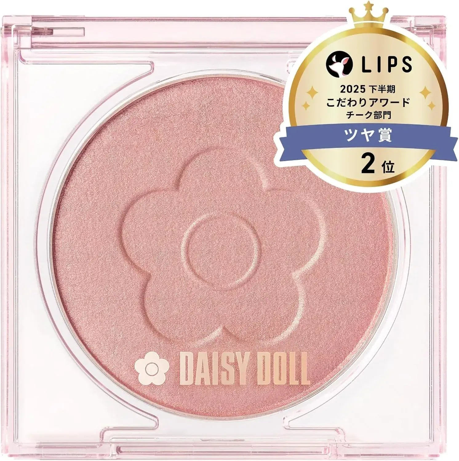 Daisy Doll Powder Blush Moisturizing High Adhesion Makeup - 2 Euglena Cinnamon 7g - 4901416182631