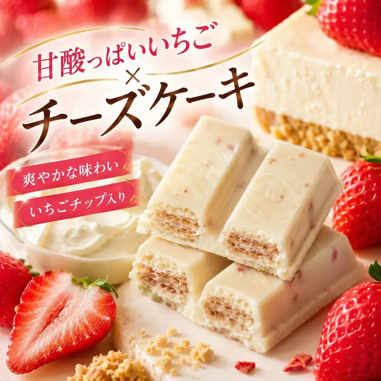 Daiyobussan Kit Kat Strawberry Cheesecake Chocolate