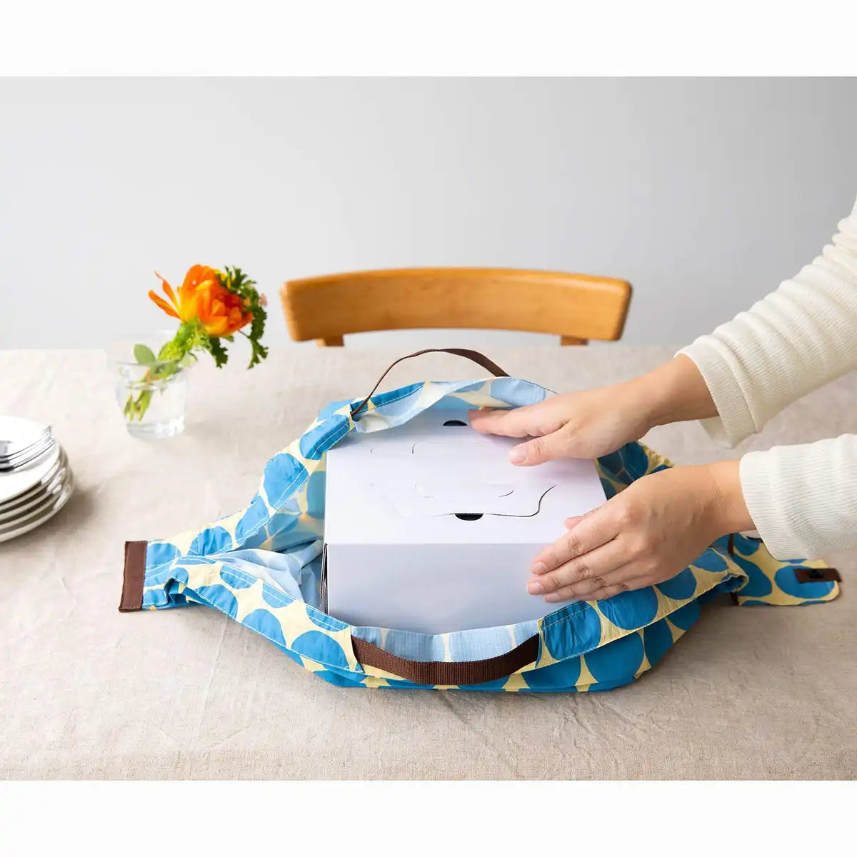 Marna Japan Shupatto Compact Bag M Dot Foldable Eco Bag S411C