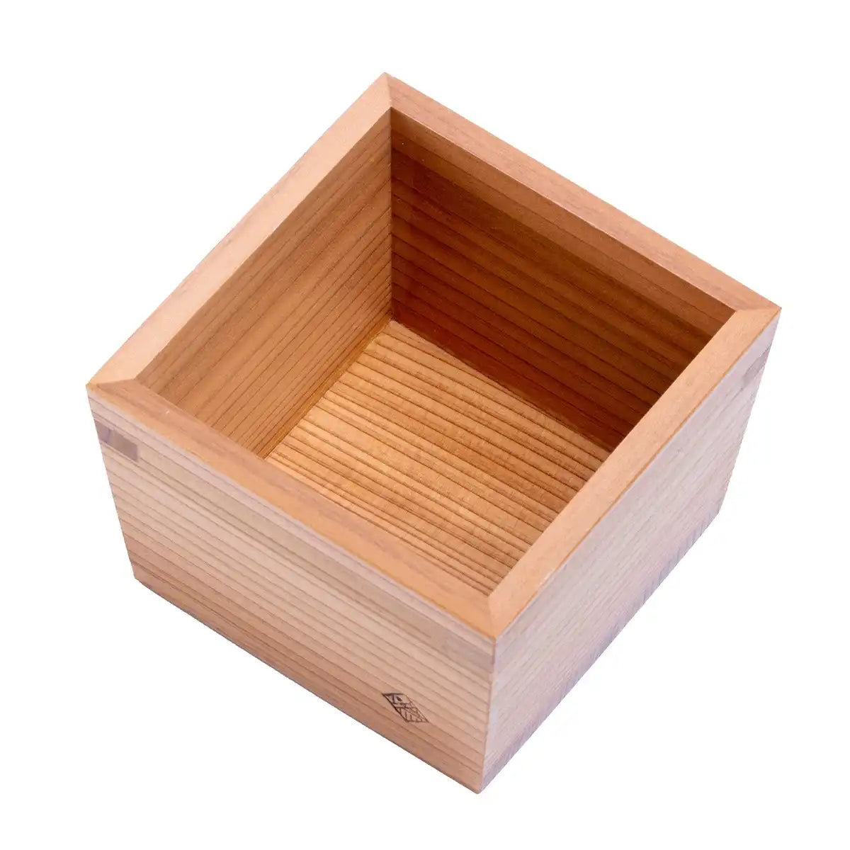 Miranda Style Omoeraku Handcrafted Japanese Cedar Masu Box Sake Cup Large