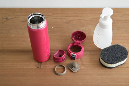 Tiger Thermos Stainless Steel Mini Water Bottle Lightweight Sahara Mug 480ml Passion Pink Vacuum Flask