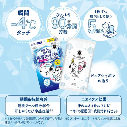 DeoCrat Kose Extreme Cold Cooling Sensation Sweat Resistant Towels