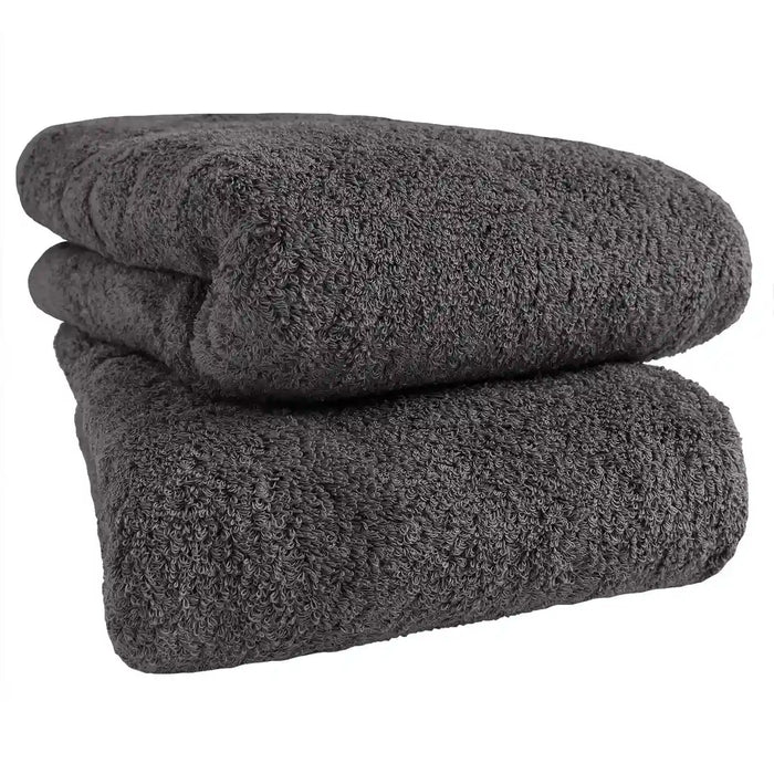 Senses Ko Premium Japan Bath Towel Set Of 2 Large Size | Antibacterial Deodorant Quick Dry Soft Cotton | Osaka Senshu Towel Charcoal
