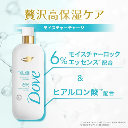 Dove Beauty Serum Body Wash Moisture Charge Pump 17.6 oz