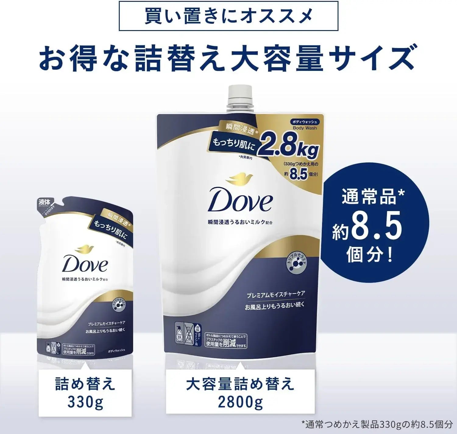 Dove Body Soap Premium Moisture Care Refill