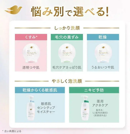 Dove Pearl Shine Face Foam Transparent Glossy Skin 4.9 oz