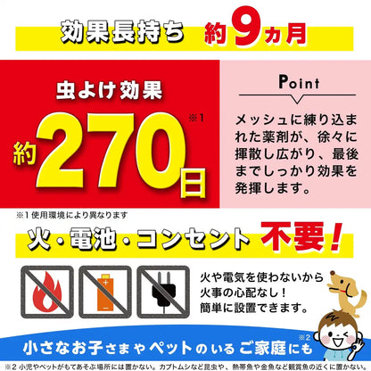 Balsan Insect Repellent 270 Days Odorless Indoor Use Japan - No Electricity Batteries Or Fire Required