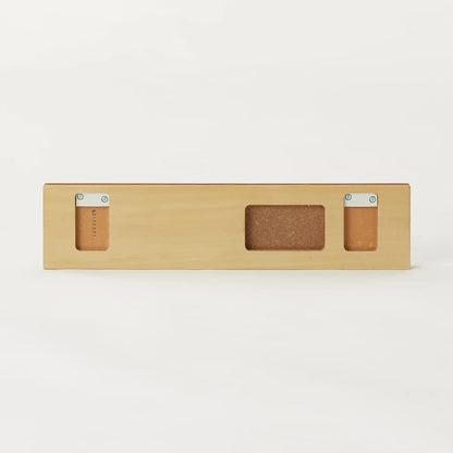 Mujirushi Ryohin Wall Attachable Furniture 3 Hangers Oak Wood 44X2.5X10Cm Japan